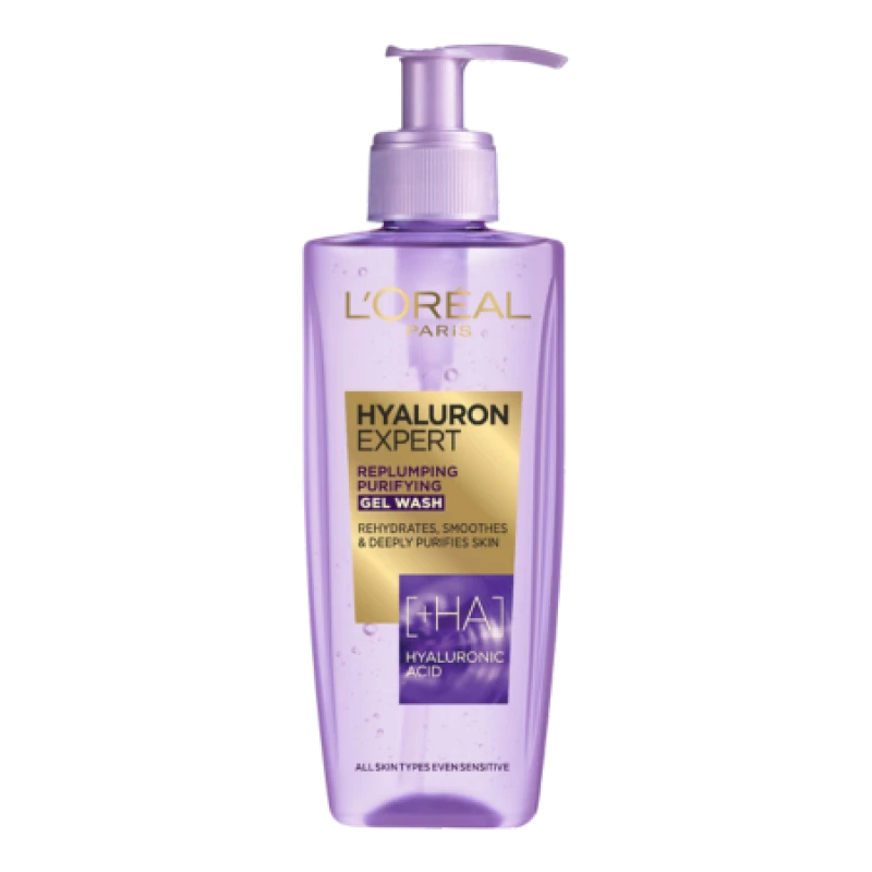 Image of L'oreal Hyaluron Expert Replumping Purifying Gel Wash 200ml