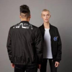 Image of NASA Badged Bomber Jacket - Black - L