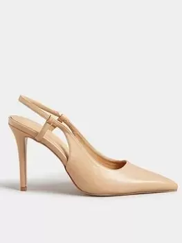 image of Long Tall Sally Sexy Sling Back Court Shoe Nude, Nude, Size 11, Women