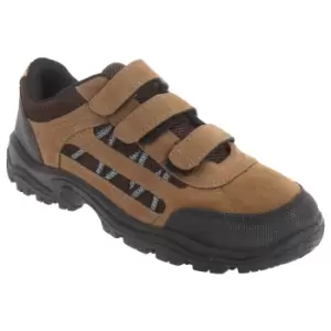 Image of Dek Mens Ascend Triple Touch Fastening Trek Hiking Trail Shoes (9 UK) (Khaki/Brown)
