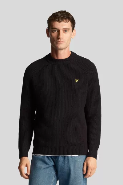 image of Shaker Stich Jumper Black