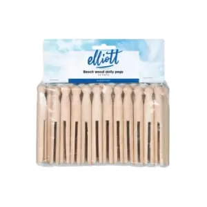 Elliotts Beech Wood Dolly Pegs 24 Pack