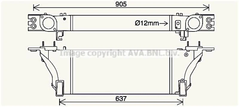 Image of PRASCO DN4455 Intercooler Intercooler,charger (468)