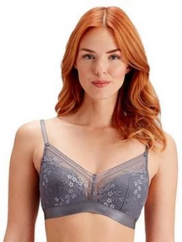 Image of Pretty Polly Non Wired Triangle Bra - Nightshade, Nightshade, Size 38C, Women