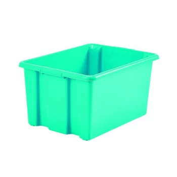 image of Stack And Store 52 Litres Large Teal Storage Box S01L809