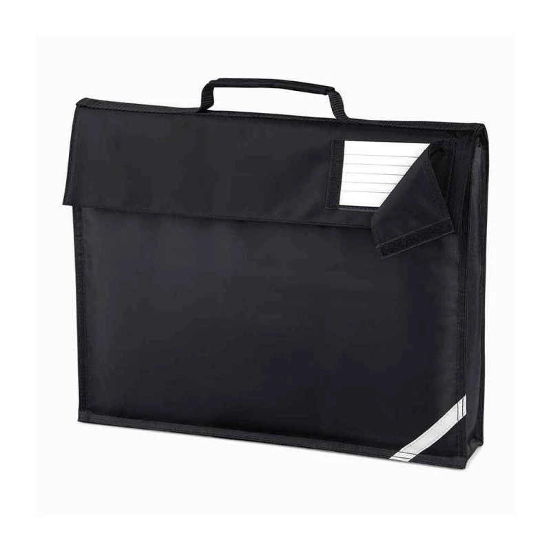 Image of Quadra Mens Reflective Book Bag in Black Male