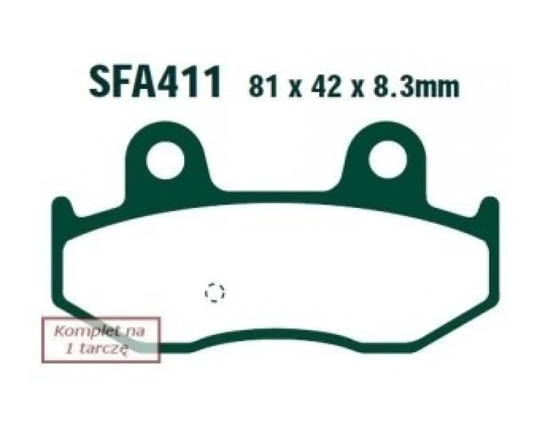 Image of EBC Brakes SFA411 Brake pad set Brake Pad Set,disc brake (402)