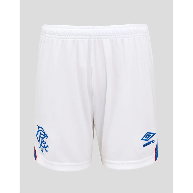 Image of Umbro Rangers Home Shorts 2025 2026 Adults White/Blue male S