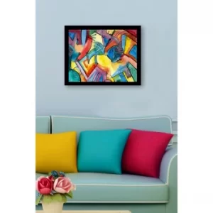 Image of SC0741 Multicolor Decorative Framed MDF Painting