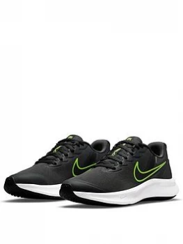 Image of Nike Star Runner 3 Junior Trainer - Grey/Black, Grey/Black, Size 4