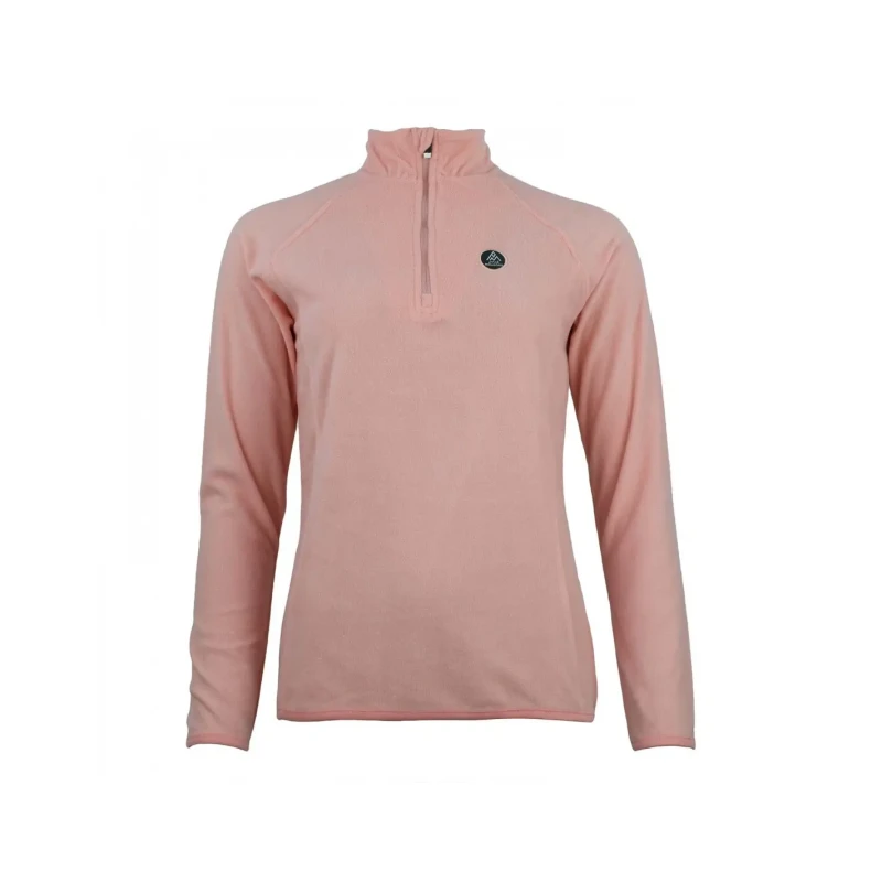 Image of Womens 1/2 zip fleece Peak Mountain Micro Rose Female M