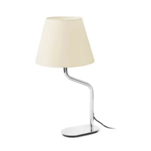 image of Eterna Table Lamp Round Tapered Beige, E27