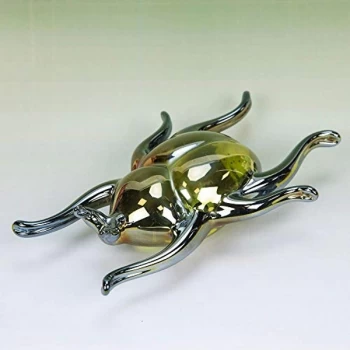 image of Objets d'Art Handmade Glass Figurine - Beetle