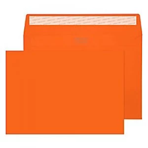 Image of Creative Bright Coloured Envelopes C5 Peel & Seal 162 x 229mm Plain 120 gsm Pumpkin Orange Pack of 500