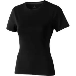 Elevate Womens/Ladies Nanaimo Short Sleeve T-Shirt (S) (Solid Black)