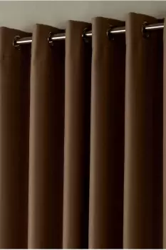 Image of Blackout Eyelet Curtains Fully Lined Ready Made Ring Top Curtains