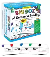 Image of key education big box of sentence building puzzle game for beginning reader