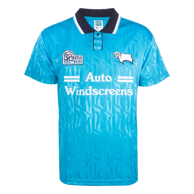 Image of Score Draw Derby County 1994 Away shirt DERBY94APYSS-S S Mens Sportswear