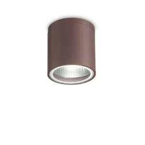 Image of Gun 1 Light Round Surface Mounted Downlight Coffee IP44