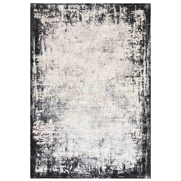 Image of Asiatic Kuza 160X230Cm Border Grey Rug KUZA1602300005