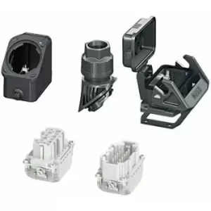 Image of Phoenix Contact B10 Series 10 Way 16A Connector Set, includes Cable Gland HC-B-G-M25-PLRBK 1407670, Contact Insert HC-B10-I-PT-F
