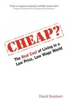 Image of Cheap by David Bosshart Book