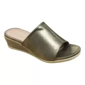 Image of Cipriata Womens/Ladies Dantina Wedge Mules (4 UK) (Gold)