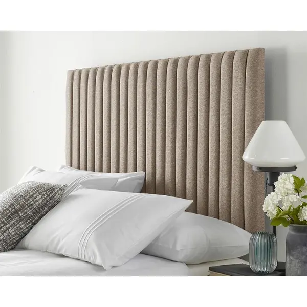 image of Aspire Aspire - Catherine Lansfield Soho Collection Headboard, Natural - Headboard Size Single 3ft 5057632028303