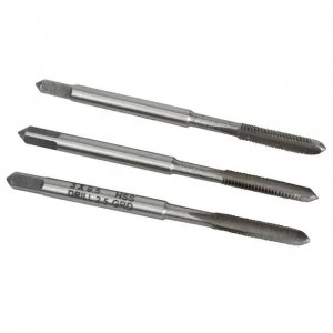 Image of Faithfull HSS Straight Flute Tap Set M3 x 0.5, 3 Piece