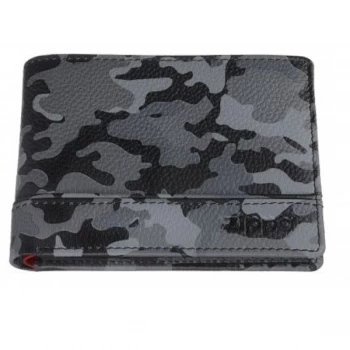 image of Zippo Grey Camouflage Leather Tri-Fold Wallet (11.2 x 8.2 x 2cm)