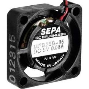 Image of Axial fan 12 Vdc 23 lmin L x W x H 25 x 25 x 6.5mm SEPA
