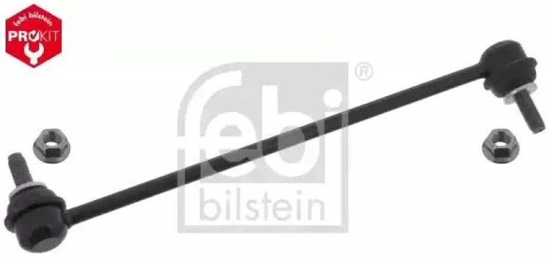 Image of FEBI BILSTEIN 100700 Anti-roll bar link OE Turbo NEW, Front Axle Left Link Stabiliser (3229)