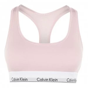 image of Calvin Klein Modern Cotton Logo Bralette - Nymphs Thigh2Nt