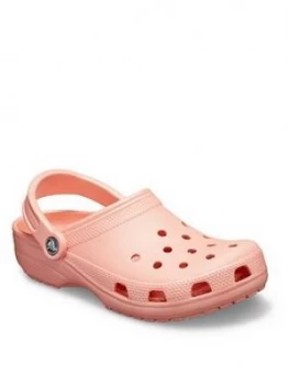 image of Crocs Classic Clog Uni Flat Shoe - Melon