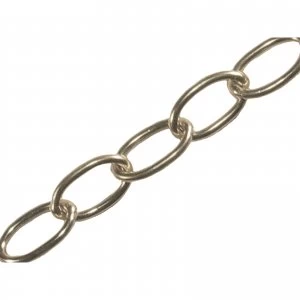 Image of Faithfull Oval Chain Chrome 1.8mm 10m