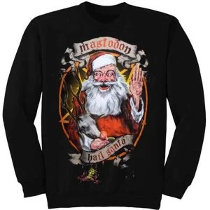 Image of Mastodon - Hail Santa Holiday Unisex Medium Sweatshirt - Black