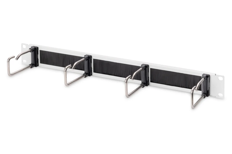 Image of Digitus Cable Management Panel with Steel Rings and Brush Strip for 48