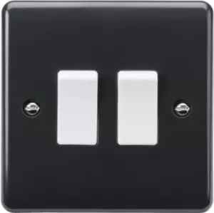 Netlighting Knightsbridge 10AX 2G 2-way Plate Switch )Part M Compliant ( - PM300