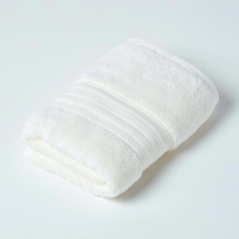 Image of HOMESCAPES Homescapes - Zero Twist Supima Cotton Hand Towel, Cream BT1136B