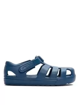 Image of Clarks Move Kind Kid Jelly Sandal, Blue, Size 10 Younger