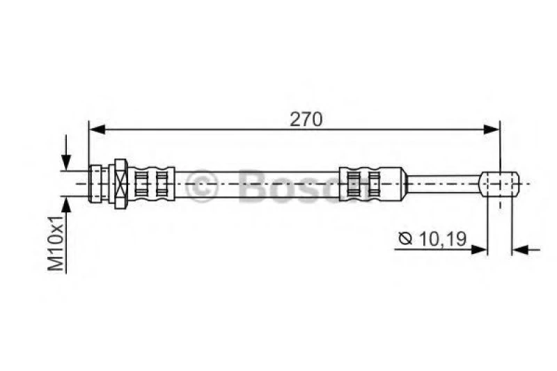 Image of Bosch 1 987 481 300 Brake Hose Brake Hose (83)