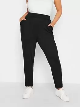 Image of Yours Double Pleat Harem - Black, Size 18, Women