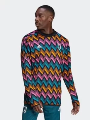 Image of adidas Juventus Pre-match Warm Top, Black Size M Men