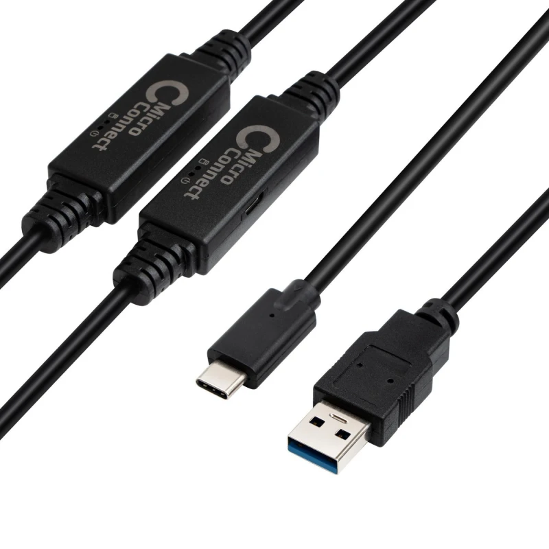 Image of Microconnect USB3.1CA10AMP USB cable USB 3.2 Gen 1 (3.1 Gen 1) 10 m US