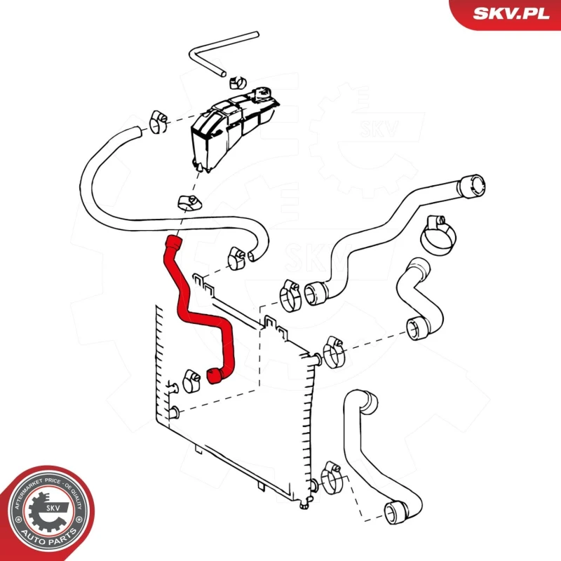 Image of ESEN SKV Radiator hose ESEN SKV 24SKV300