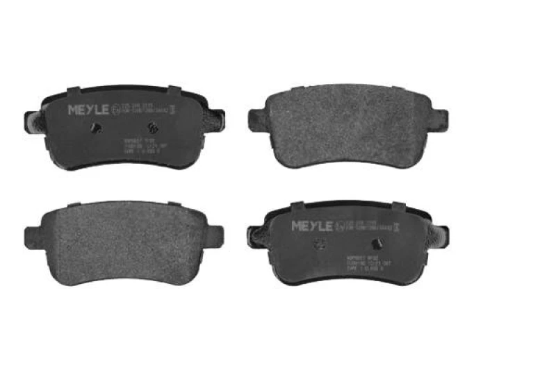 Image of MEYLE 025 248 2015 Brake pad set Rear Axle, not prepared for wear warning indicator, Original Quality, with anti-squeak plate Brake Pad Set,disc brak