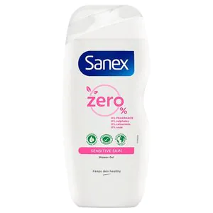 image of Sanex Zero % Sensitive Skin Shower Gel 225Ml