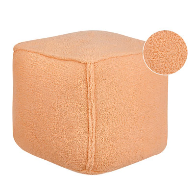 Image of Beliani Pouffe Alipur Boucle Orange