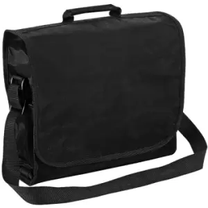 Image of Plain Record / Messenger Bag (9 Litres) (Pack of 2) (One Size) (Black) - Quadra