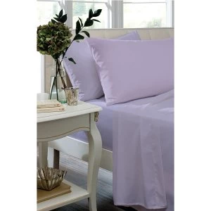 Image of Catherine Lansfield Lilac Non-Iron Fitted Sheet - Double